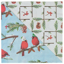 Load image into Gallery viewer, Winter Cardinals • Double-Sided Eco Wrapping Paper (Holiday Edition)