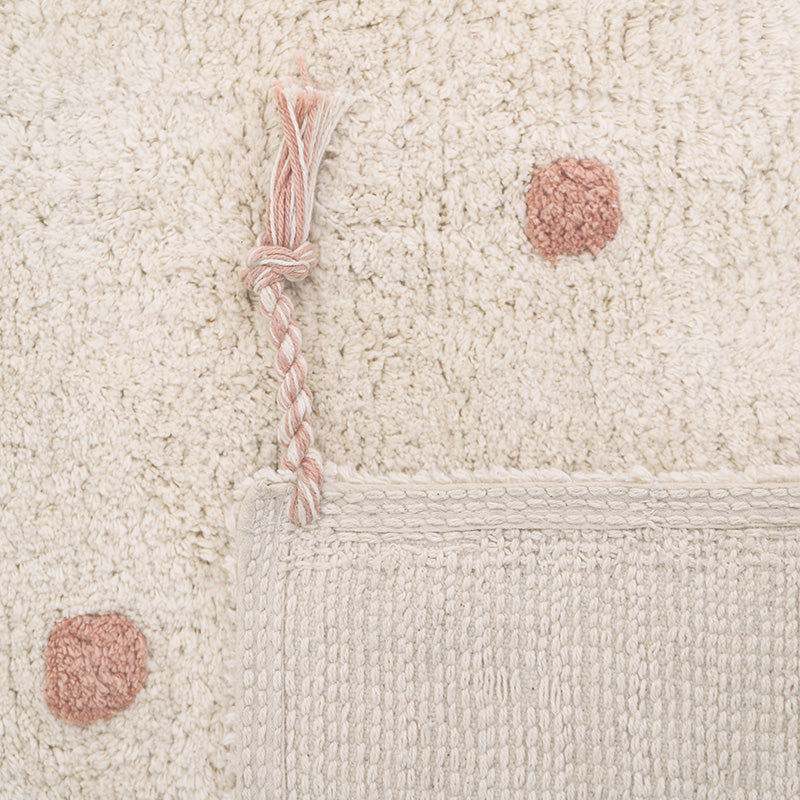 Nümi Polka Dot Kids' Rug – Pink Nude