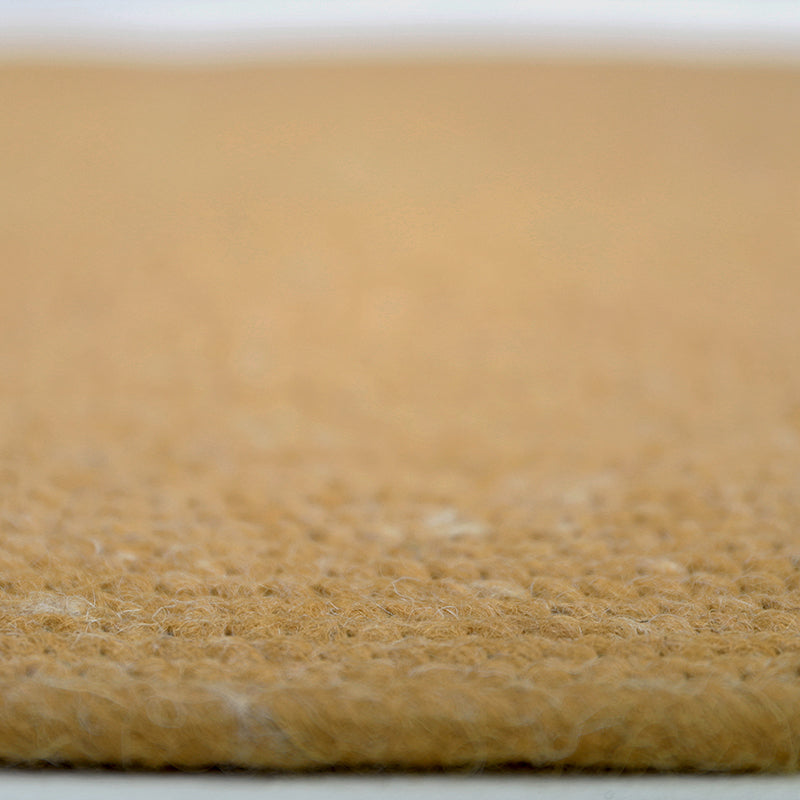 Neethu Round Felted Wool Rug – Mango, Medium
