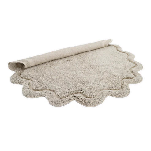 Sweet April Round Washable Cotton Kids' Rug – Linen