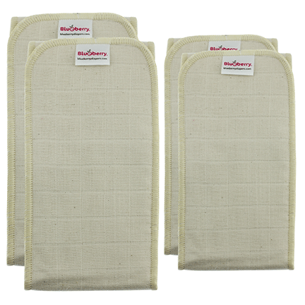 Organic Cotton Cloth Diaper Inserts (2-Pack) – Birdseye Cotton, Newborn & One Size