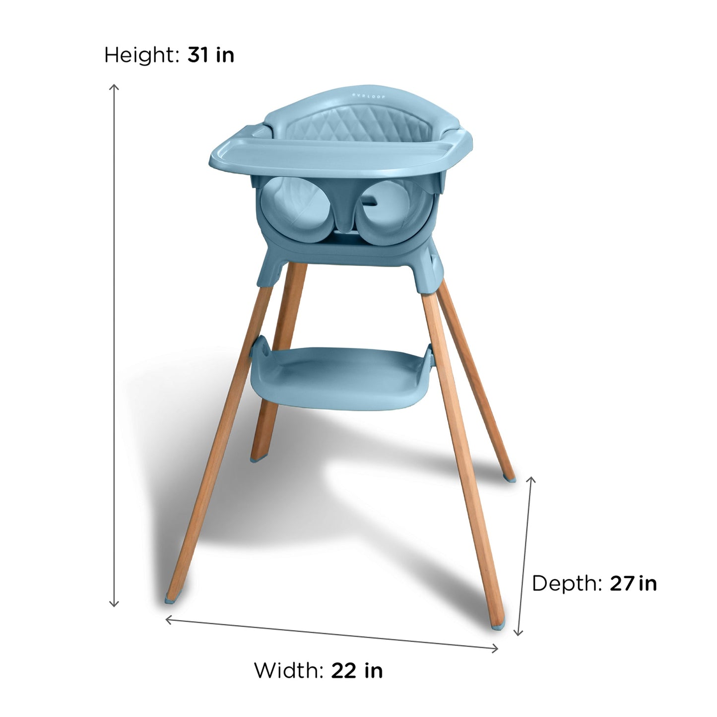 Evrloop 3-in-1 High Chair - Sustainable Design that Grows with Your Child