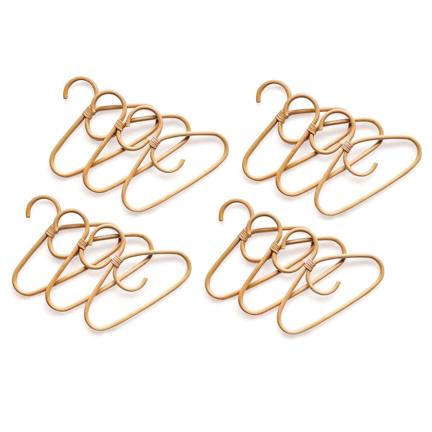 poppie natural rattan kids hangers sustainable non-toxic