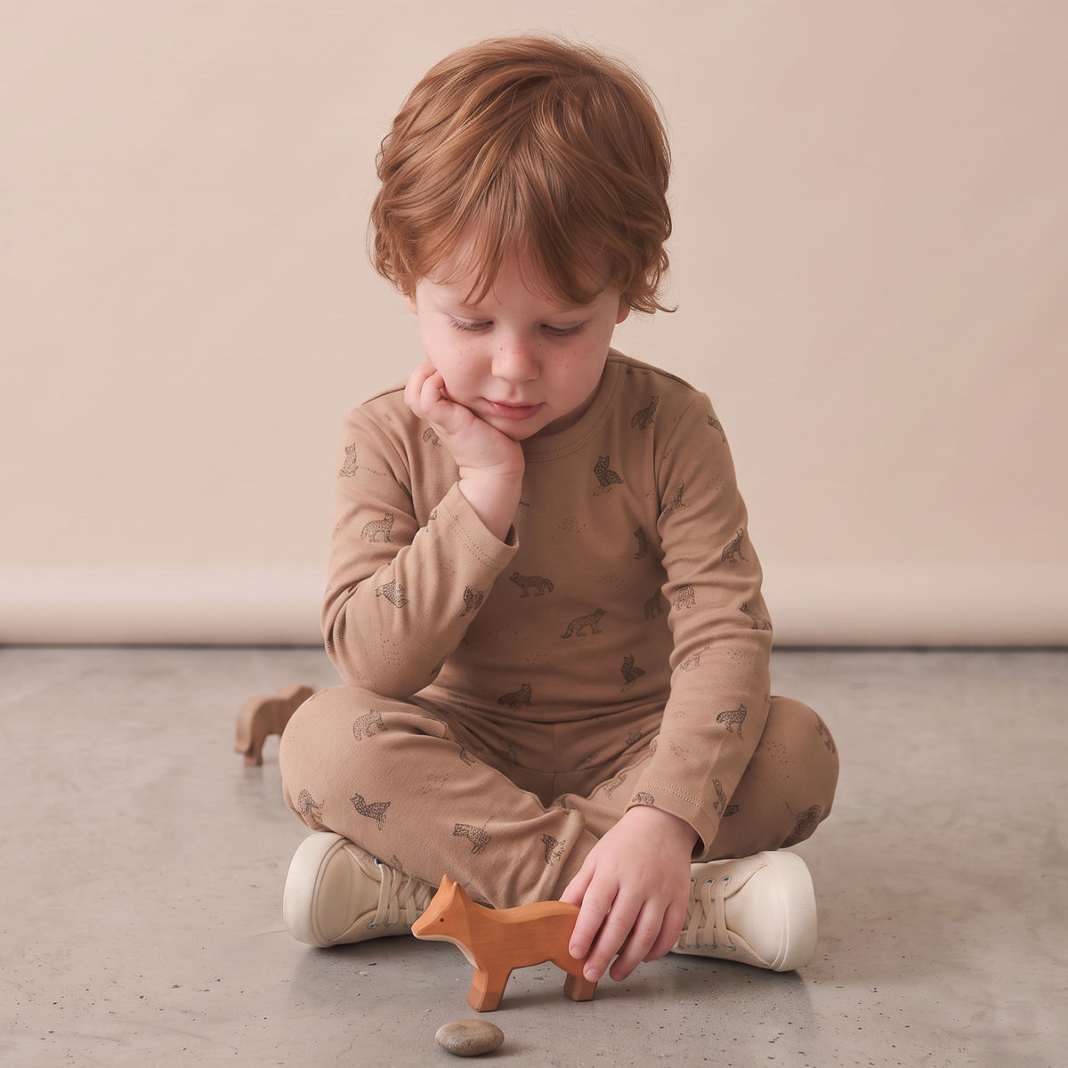 Organic Tee & Pants Set for Babies & Toddlers – Woodland Fox