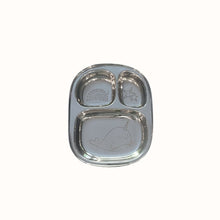 Load image into Gallery viewer, Busy Benny Unicorn & Rainbow Stainless Steel Divided Plates Set (Two)