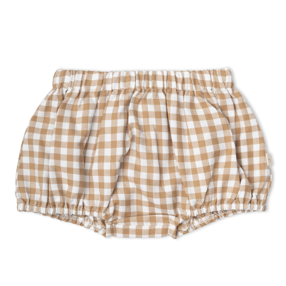 Organic Peter Pan Collar Dress for Babies – Oat Gingham