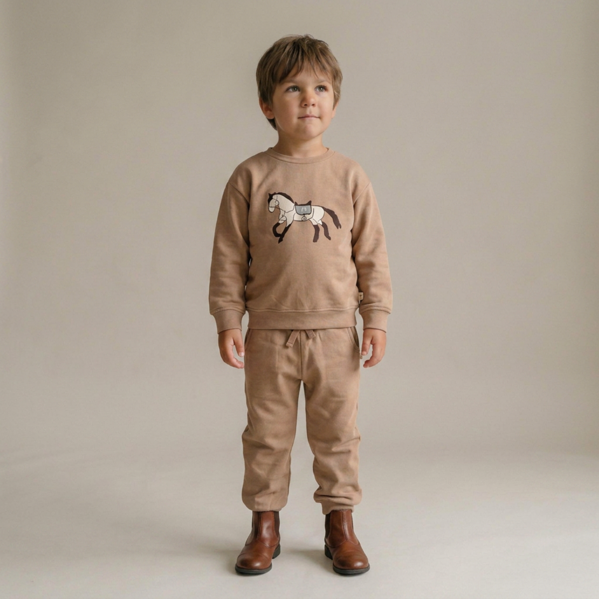 Organic Fleece Sweatshirt for Babies & Toddlers – Horse
