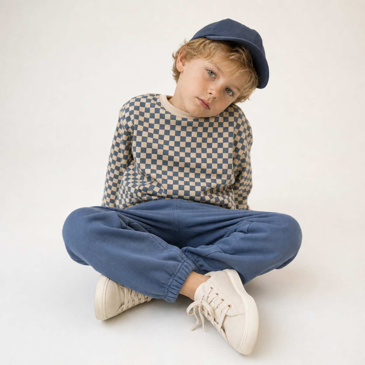 Organic Cotton Twill Jogger Pants for Babies & Toddlers – Navy