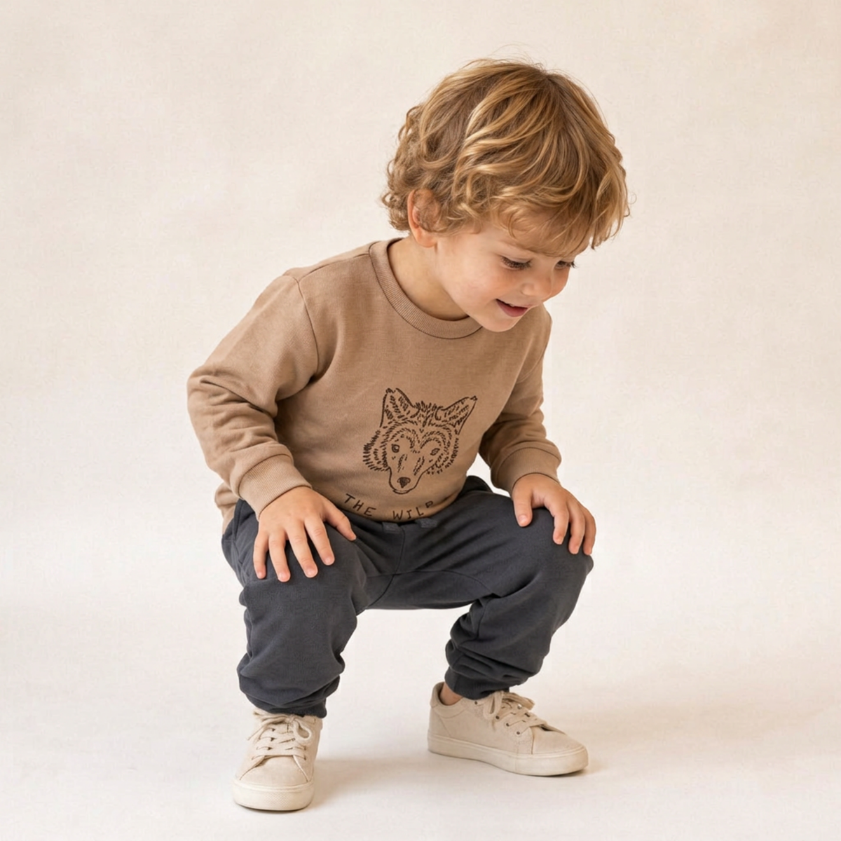 Organic Fleece Jogger Pants for Babies & Toddlers – Charcoal