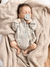 Load image into Gallery viewer, Luna + Luca Pointelle Cardigan - Heather Gray