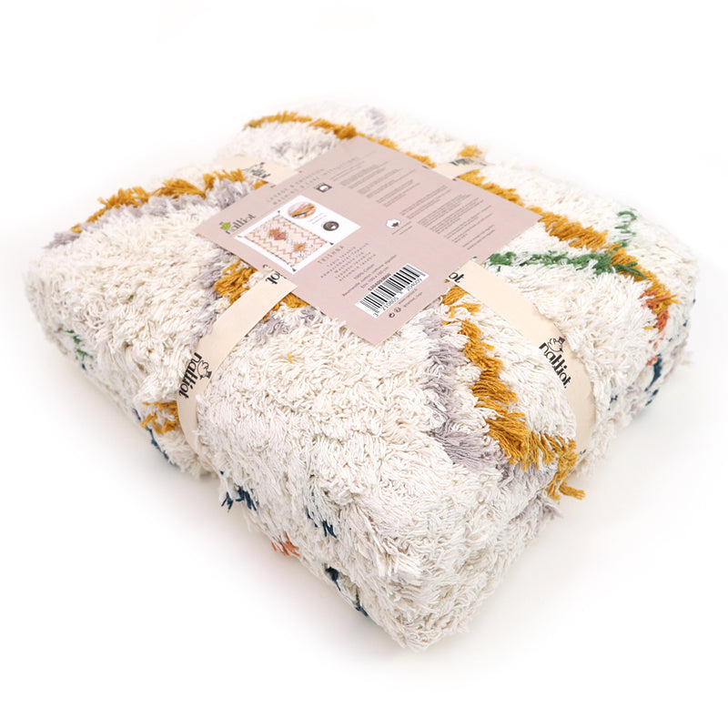 Trishna Berber-Style Long-Pile Cotton Kids' Rug, 3'3" × 5'3"