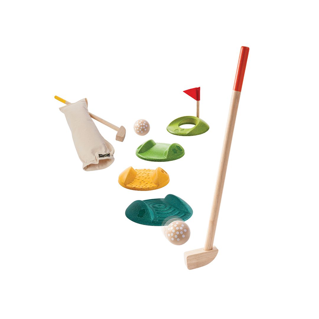 PlanToys Sustainable Mini Golf Yard Game - Full Set