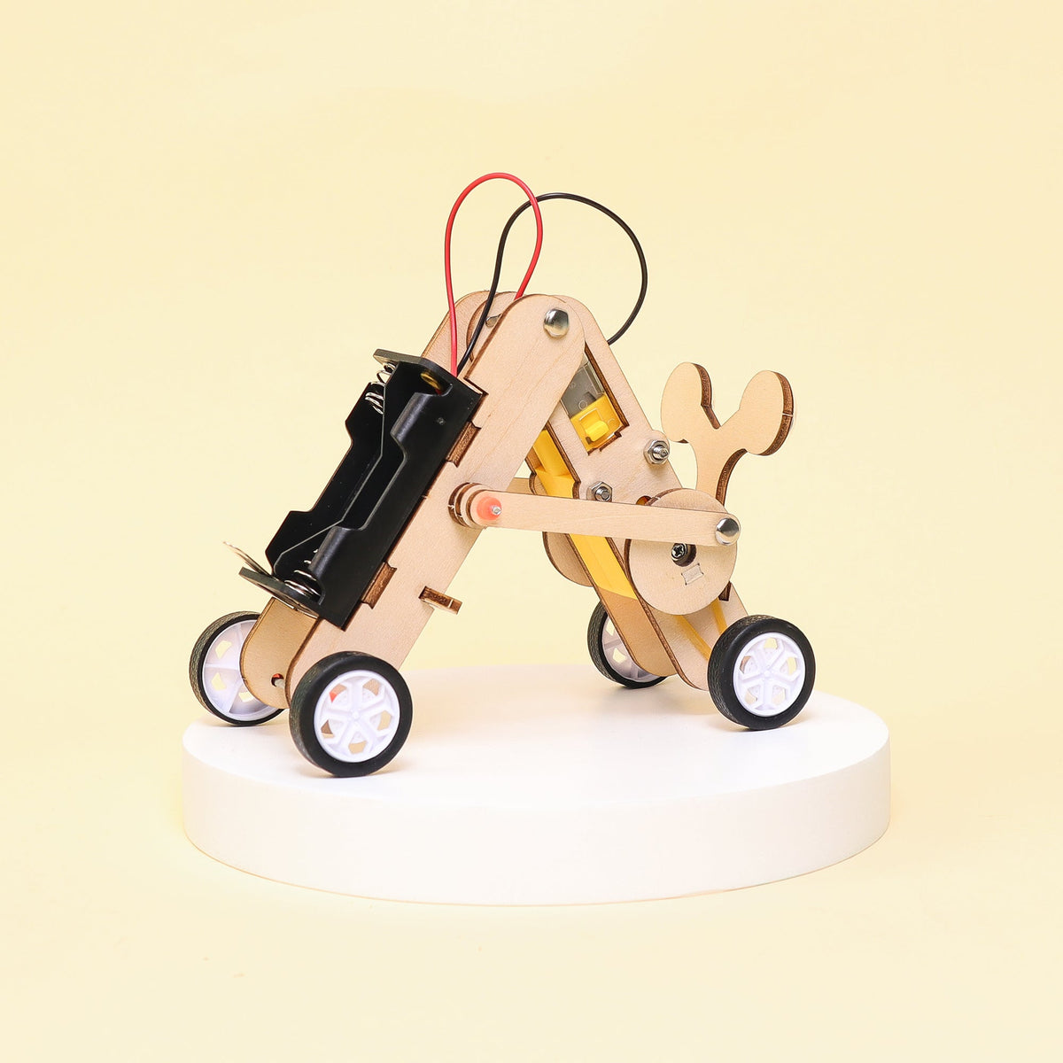 Kitsville Crawling Bug Robot DIY Kit – Wooden STEM Building Kit for Kids