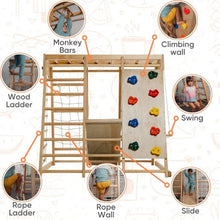 Load image into Gallery viewer, Avenlur Magnolia Eco-Friendly Wooden 7-in-1 Indoor Toddler Preschool Playset