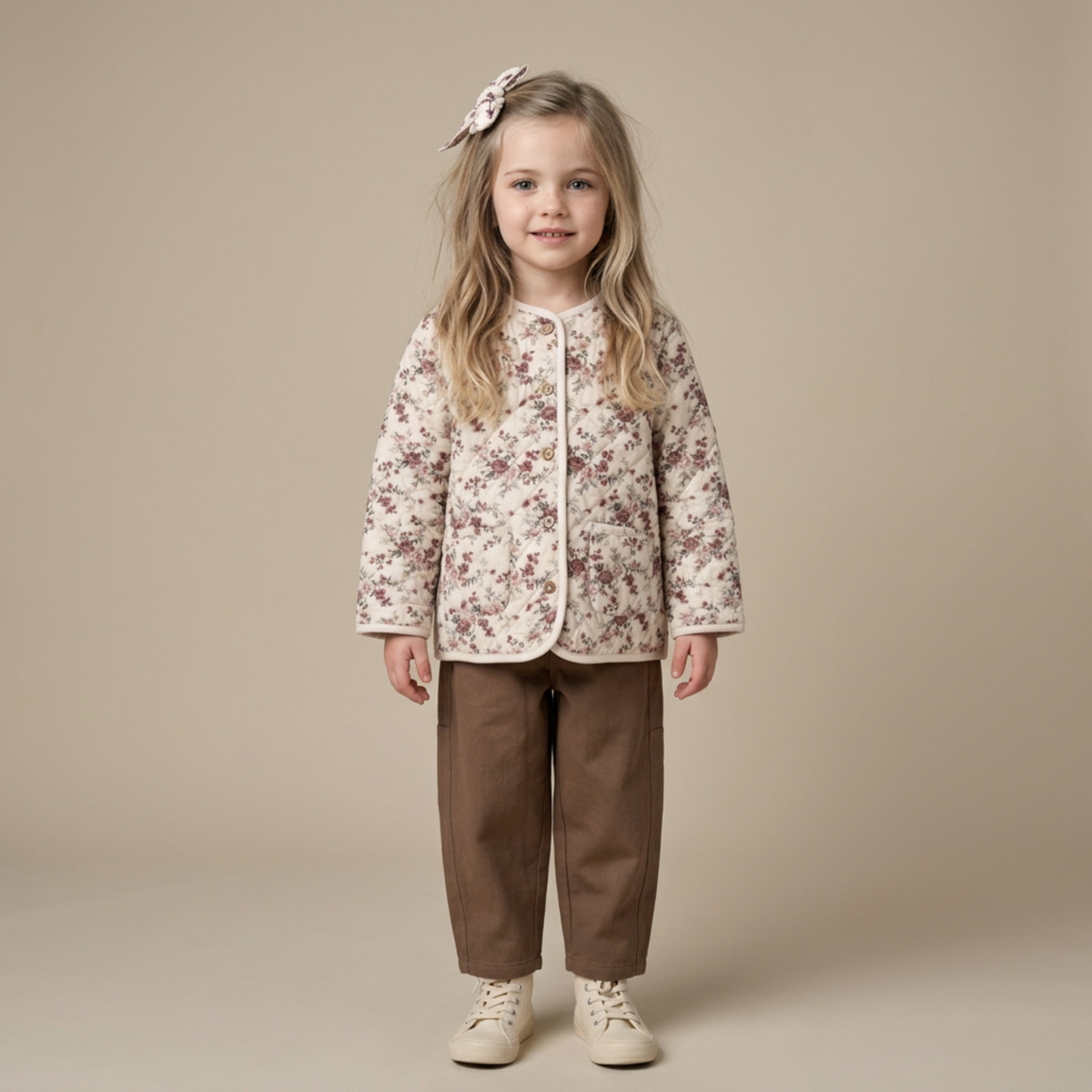 Organic Quilted Buttoned Jacket for Babies & Toddlers – Wildrose