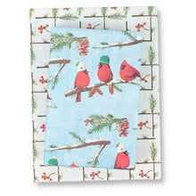 Load image into Gallery viewer, Winter Cardinals • Double-Sided Eco Wrapping Paper (Holiday Edition)