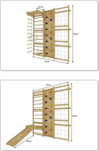 Load image into Gallery viewer, Walnut - 9-in-1 Swedish Ladder Wall Gym and Climber