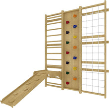 Load image into Gallery viewer, Walnut - 9-in-1 Swedish Ladder Wall Gym and Climber