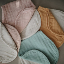 Load image into Gallery viewer, Mushie Organic Cotton Muslin Burp Cloth 2-Pack