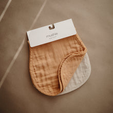 Load image into Gallery viewer, Mushie Organic Cotton Muslin Burp Cloth 2-Pack