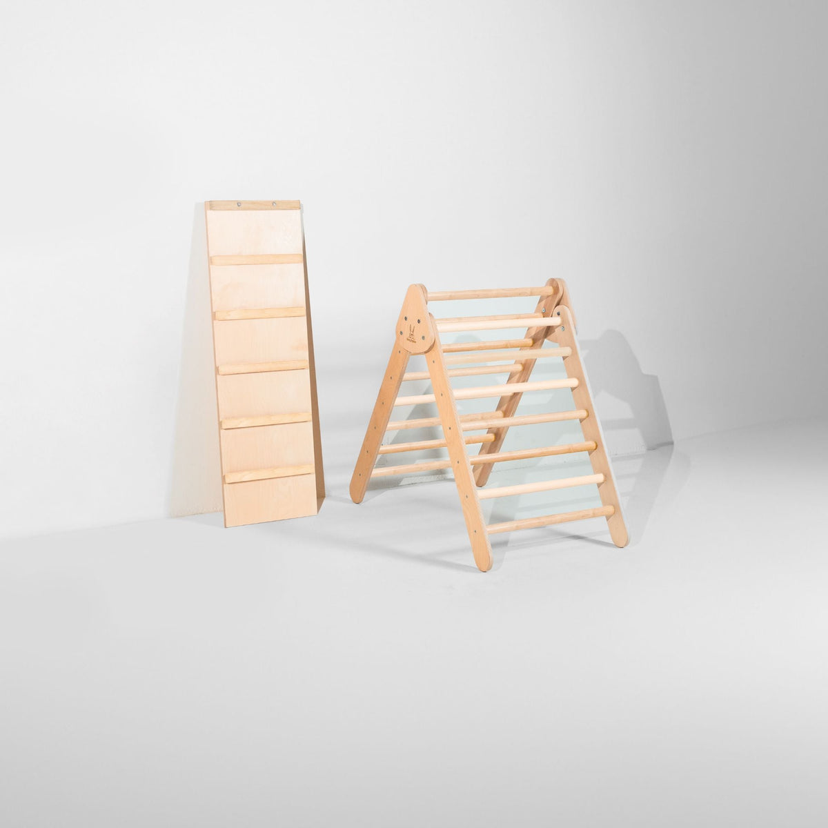 Bunny Hopkins Classic Climber Playset – Original Pikler Triangle with Reversible Ramp, Made in the USA