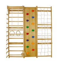 Load image into Gallery viewer, Walnut - 9-in-1 Swedish Ladder Wall Gym and Climber