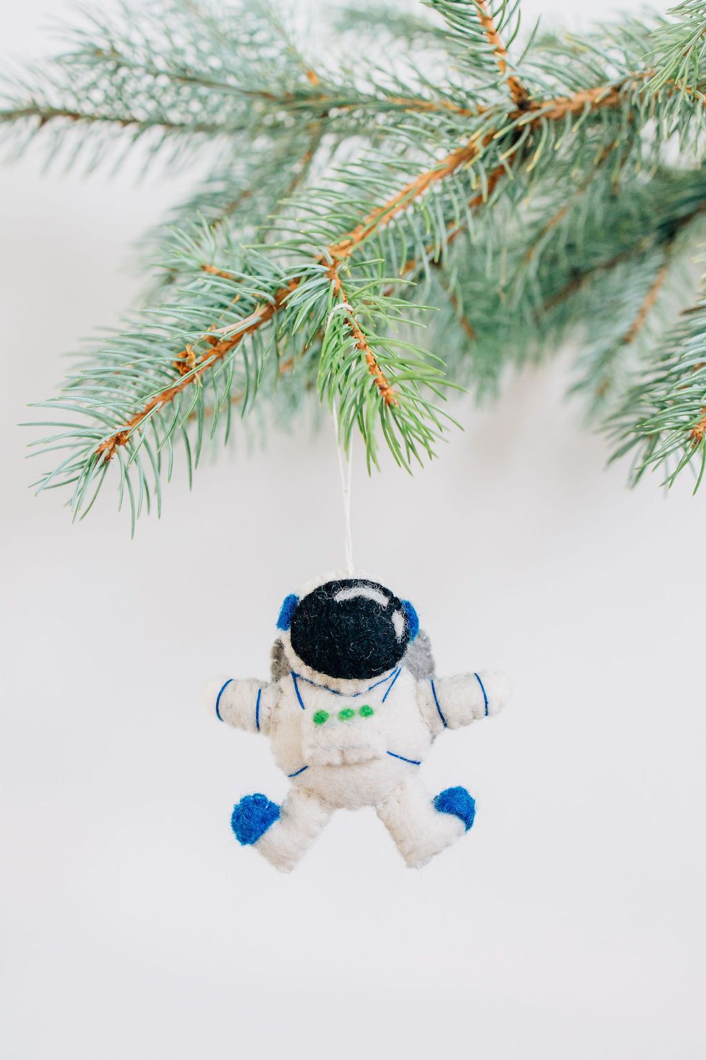 Astronaut Ornament – Handmade Wool Felt Holiday Decor