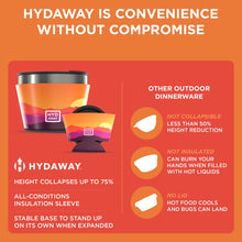 Load image into Gallery viewer, HYDAWAY Collapsible Insulated Food Grade Silicone Bowl | 1.5 Cup