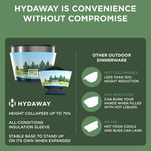 Load image into Gallery viewer, HYDAWAY Collapsible Insulated Food Grade Silicone Bowl | 1.5 Cup