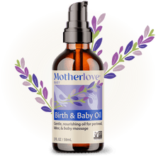 Load image into Gallery viewer, Motherlove Birth & Baby Oil - Gentle Organic Lavender-Infused Oil for Labor & Infant Care