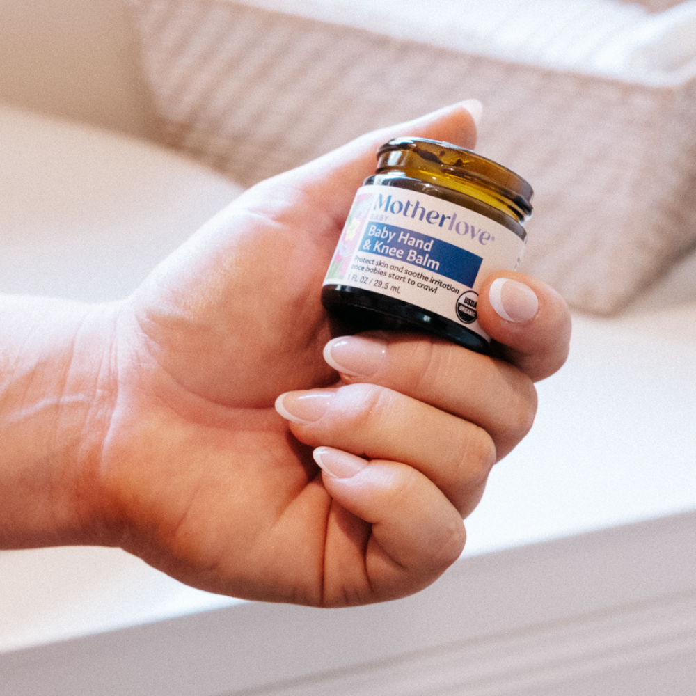 Motherlove Baby Hand & Knee Balm - Organic Herbal Protection for Crawling Adventures