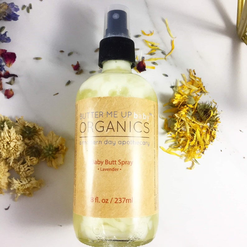 Butter Me Up Organic Baby Butt Spray | Diaper Changing Spray | Cloth Diaper Safe