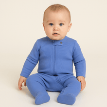 Load image into Gallery viewer, footie |  periwinkle blue