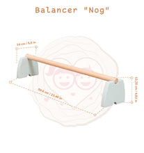 Load image into Gallery viewer, Wood and Hearts Sustainable Wooden Balance Beam Set