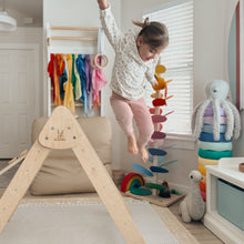 Load image into Gallery viewer, Bunny Hopkins Eco-Friendly Wooden Climber Pikler Triangle Set | Rockwall, Slide, Ladder