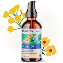 Load image into Gallery viewer, Motherlove Organic Diaper Oil - Gentle Vegan Herbal Protection for Baby's Delicate Skin