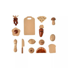 Load image into Gallery viewer, Wooden Play Food Sets for Kids Kitchen
