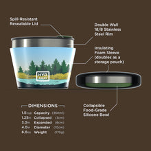 Load image into Gallery viewer, HYDAWAY Collapsible Insulated Food Grade Silicone Bowl | 1.5 Cup