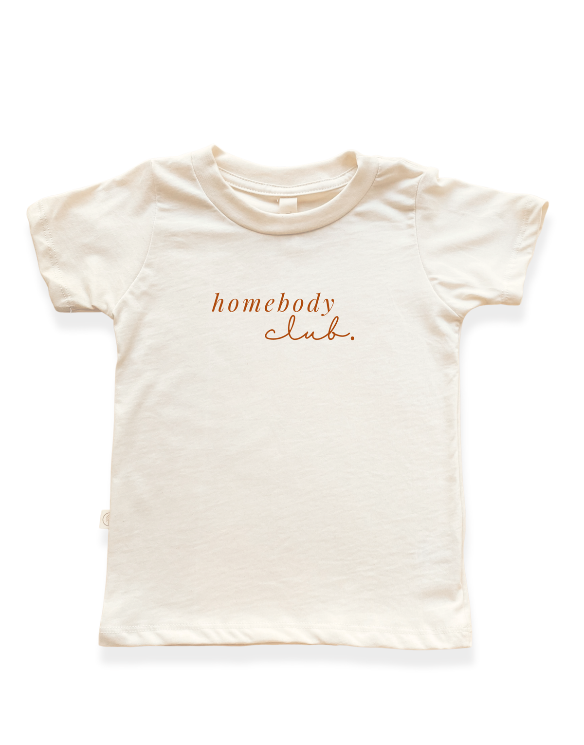Homebody Club Organic Cotton Kids T-Shirt – Short Sleeve, 2T–12Y