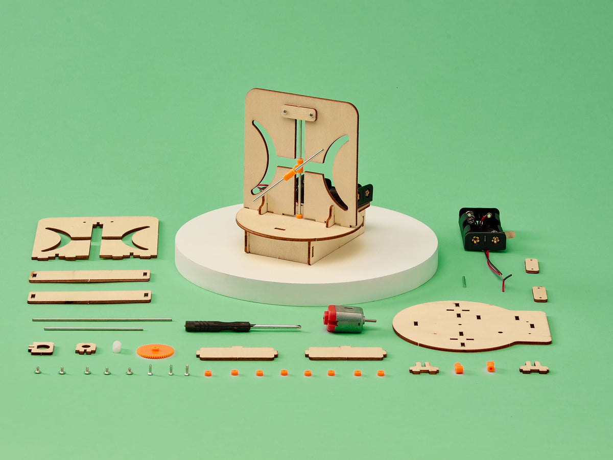 Kitsville Hyperbola Maker DIY Kit – Wooden STEM Building Kit for Kids 8+