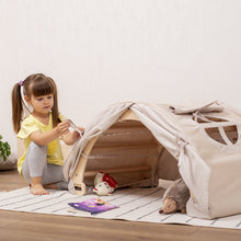 Load image into Gallery viewer, Wood and Hearts Eco-Friendly Wooden Large Montessori Climbing Arch with Cushion or Tent