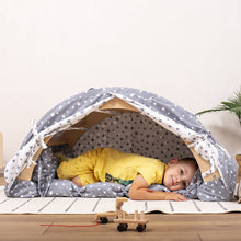 Load image into Gallery viewer, Wood and Hearts Eco-Friendly Wooden Large Montessori Climbing Arch with Cushion or Tent