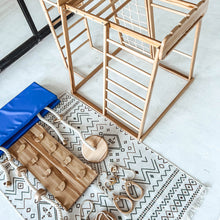 Load image into Gallery viewer, Wood and Hearts Eco-Friendly Natural Wooden Indoor Playground Toddler Jungle Gym