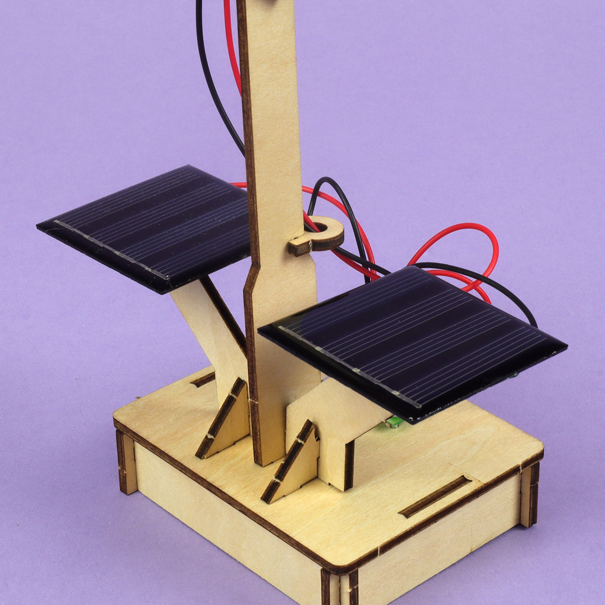 Kitsville Light-Sensitive Solar Lamp DIY Kit – Wooden STEM Building Kit for Kids 10+
