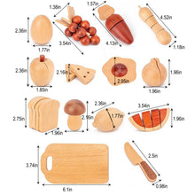 Load image into Gallery viewer, Wooden Play Food Sets for Kids Kitchen
