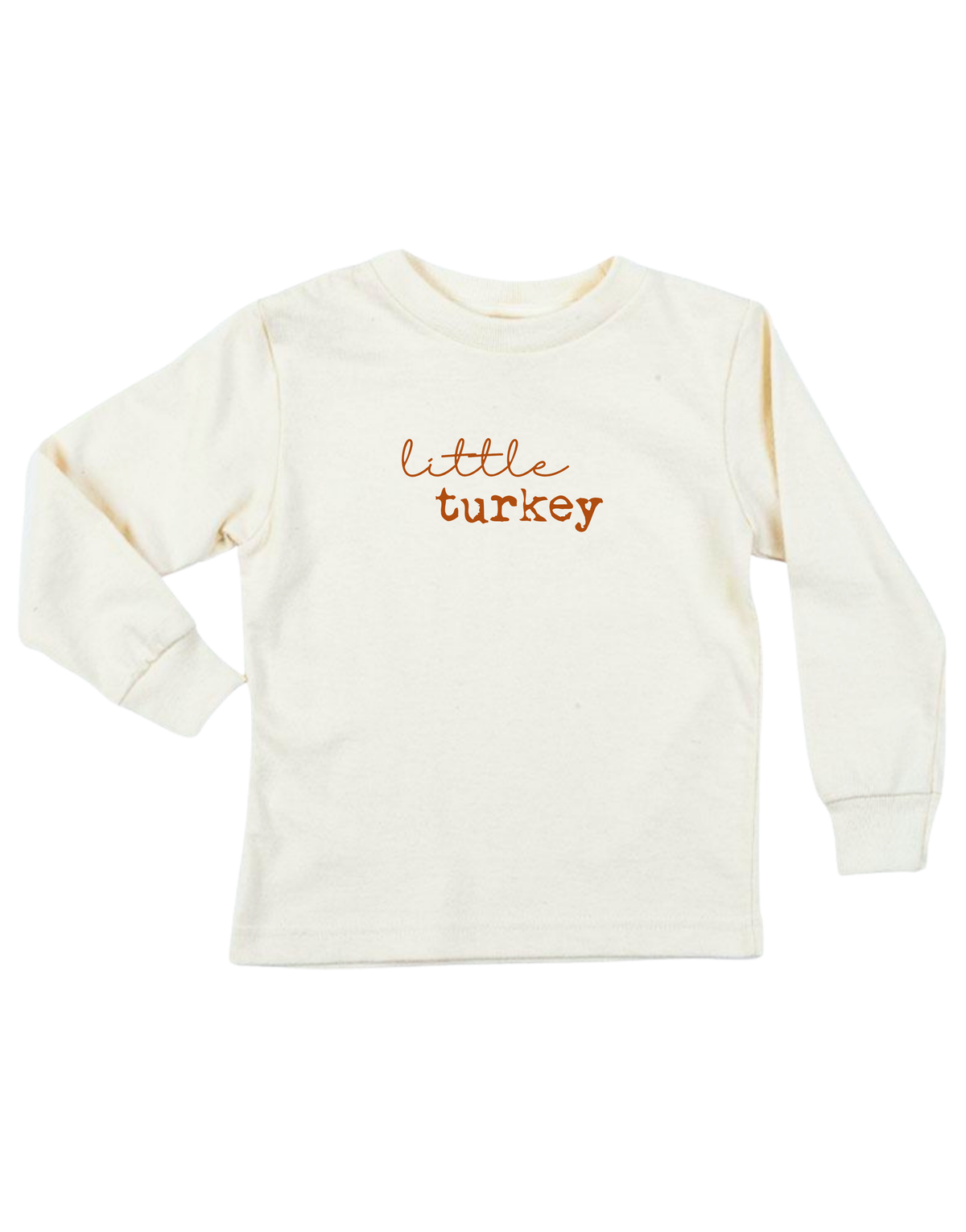 Little Turkey Organic Cotton Kids T-Shirt – Long Sleeve, 2Y–12Y