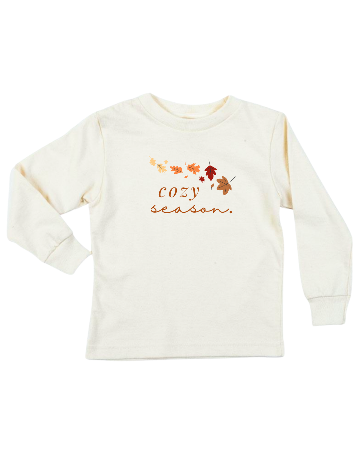 Cozy Season Organic Cotton Kids T-Shirt – Long Sleeve, 2Y–12Y