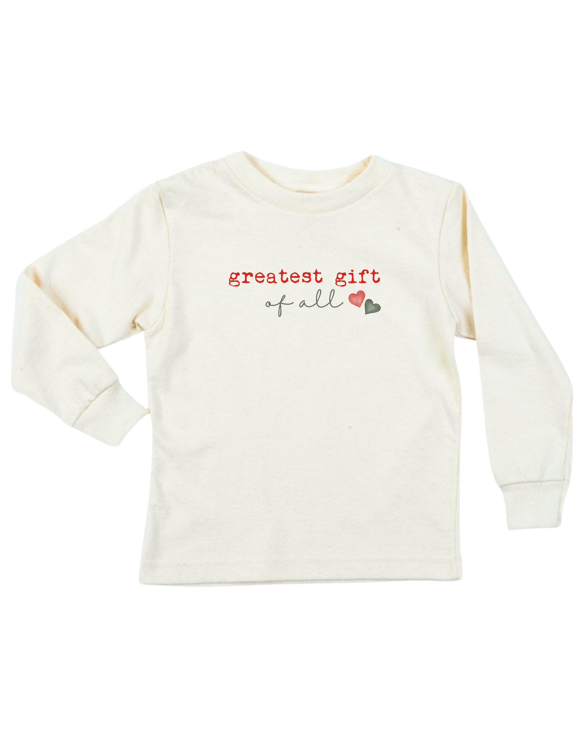 Greatest Gift of All Organic Cotton Kids T-Shirt – Long Sleeve, 2Y–12Y