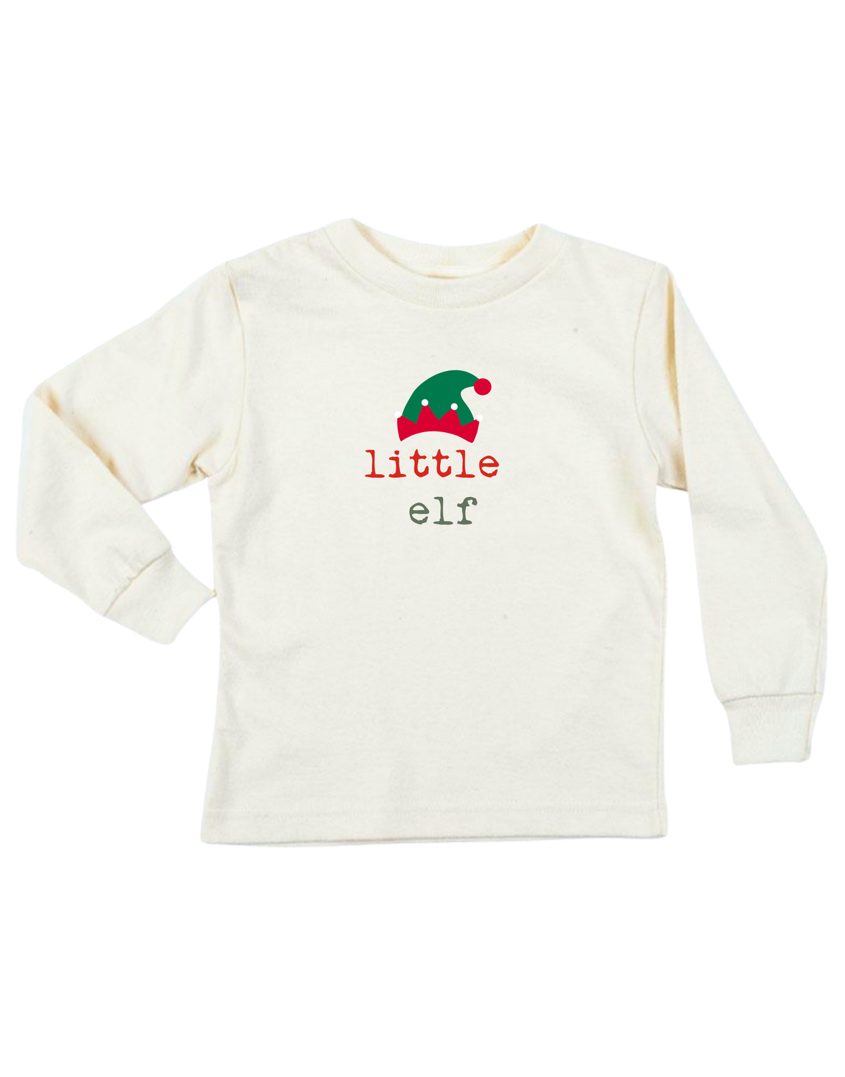 Little Elf Organic Cotton Kids T-Shirt – Long Sleeve, 2Y–12Y