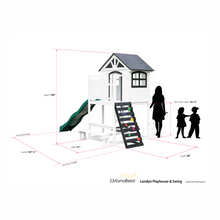 Load image into Gallery viewer, 2mamabees Eco-Friendly Non-Toxic Wooden Londyn Swing Set Custom Color